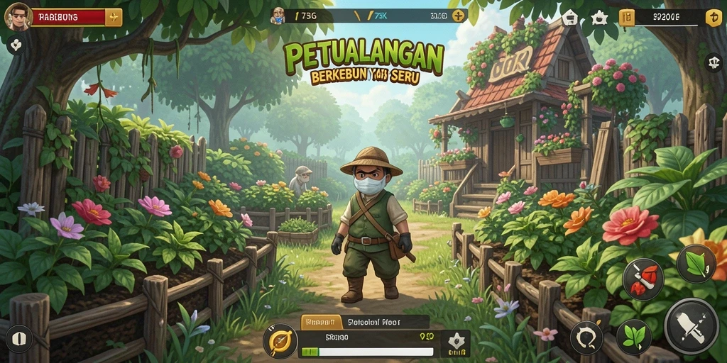 Tampilan menarik dari gameplay Farming di 73K yang membuat ketagihan.