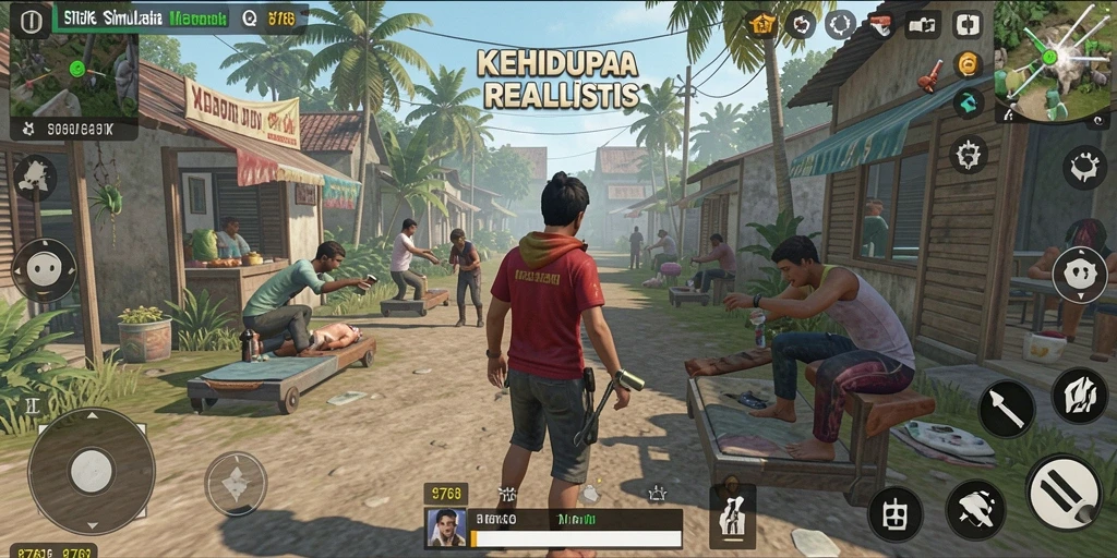 Screenshot gameplay menampilkan interaksi dan aktivitas seru dalam 8768.