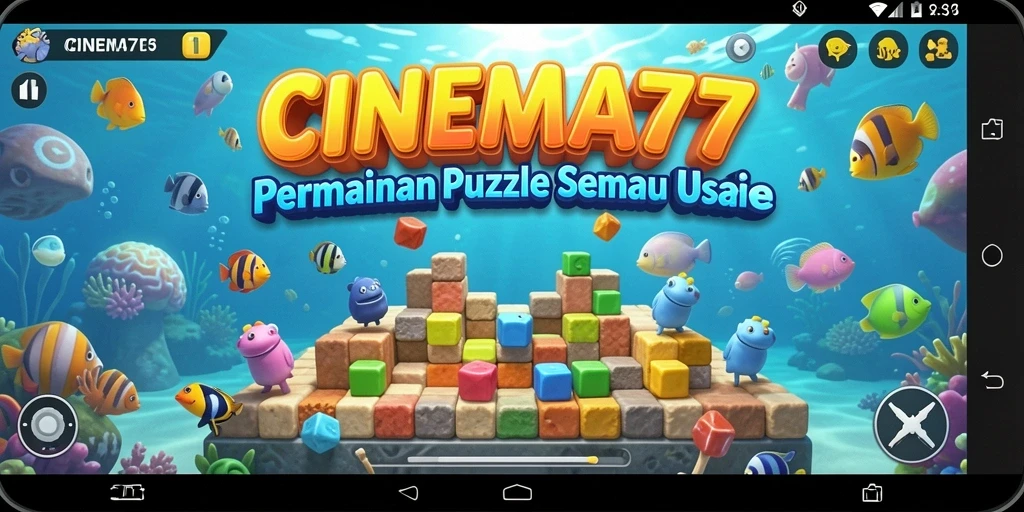Tampilan gameplay seru dari CINEMA77 yang penuh tantangan puzzle.