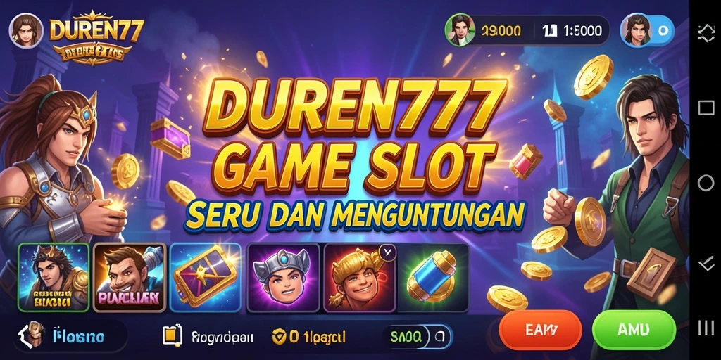 Screenshot DUREN777 menunjukkan gameplay Slot yang mengasyikkan.