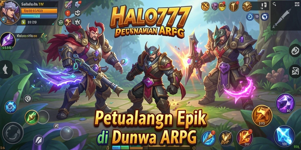 Screenshot HALO777 menunjukkan aksi epik dalam pertarungan ARPG yang mendebarkan.