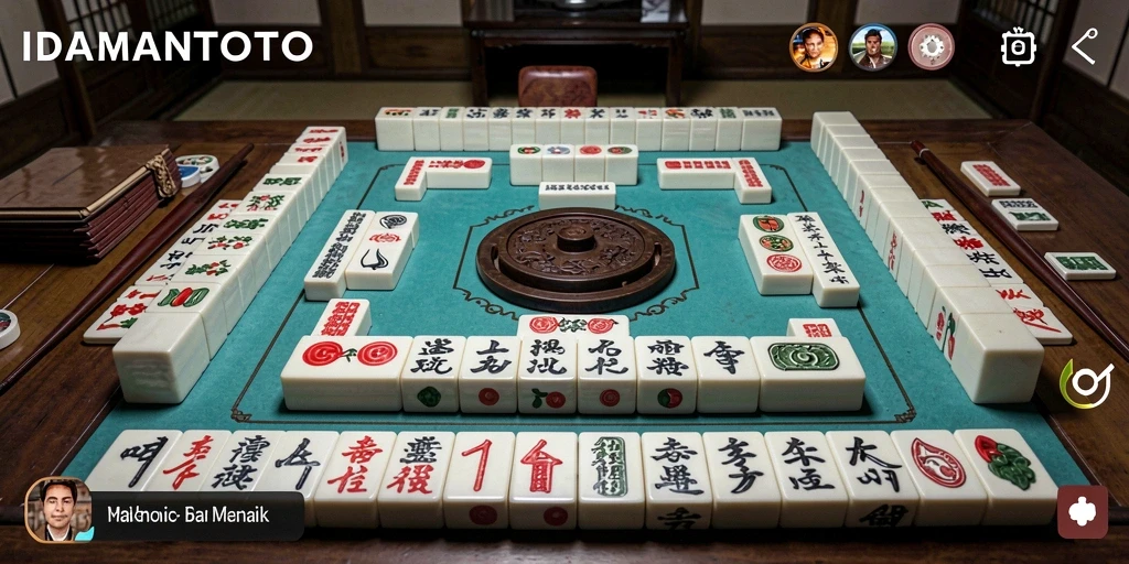 Tangkapan layar dari permainan Mahjong IDAMANTOTO yang menarik.