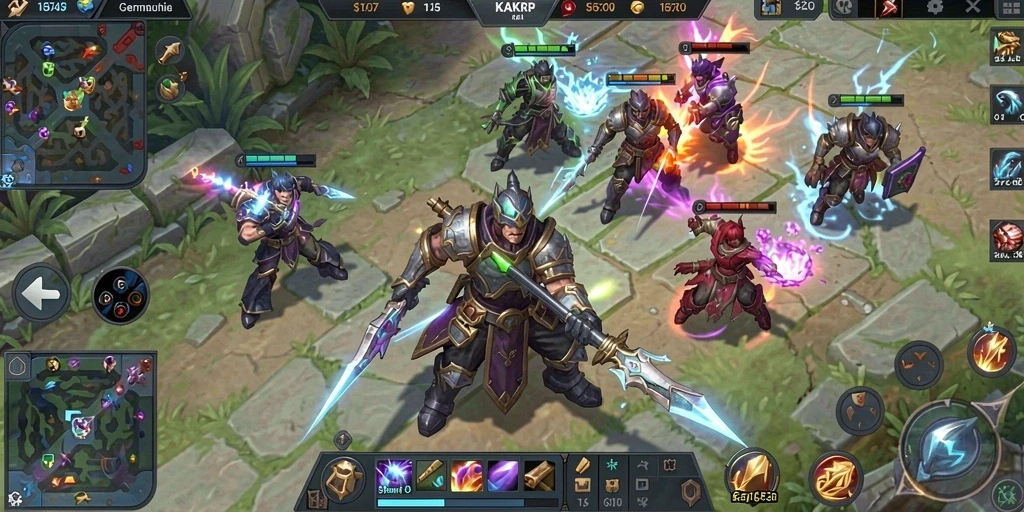 Tampilan gameplay menarik dari KAKRP dalam pertempuran seru.