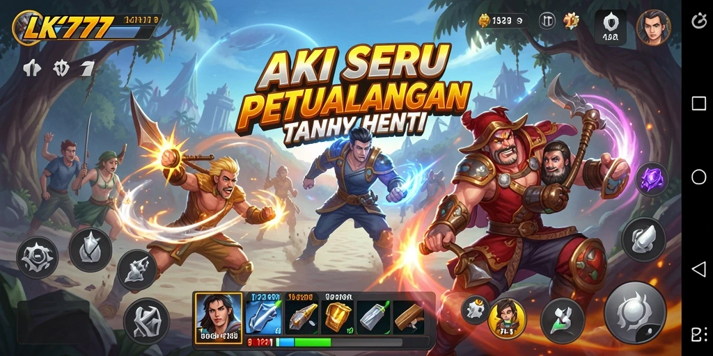 Gameplay LK777 yang penuh aksi dan seru.