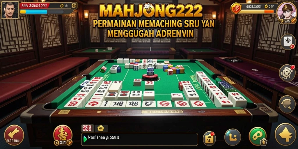 Tampilan pemandangan indah dalam gameplay Fishing MAHJONG222.