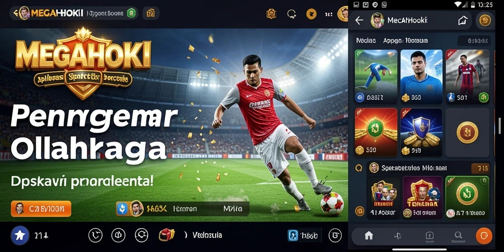 Tampilan gameplay MEGAHOKI saat memasang taruhan olahraga.