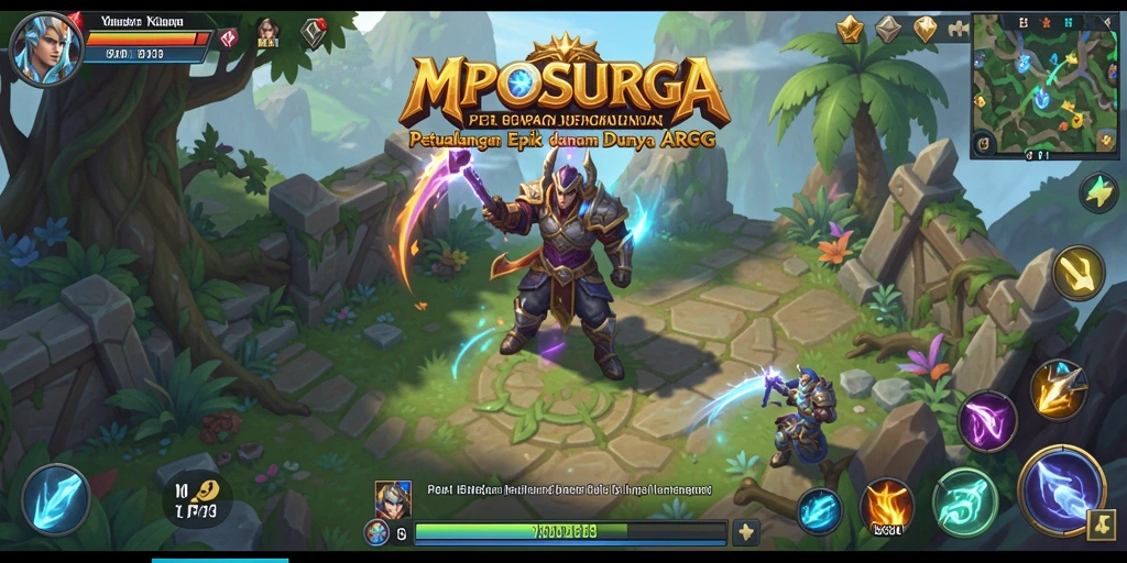 Tangkapan layar gameplay MPOSURGA menampilkan pertarungan epik di dunia ARPG.
