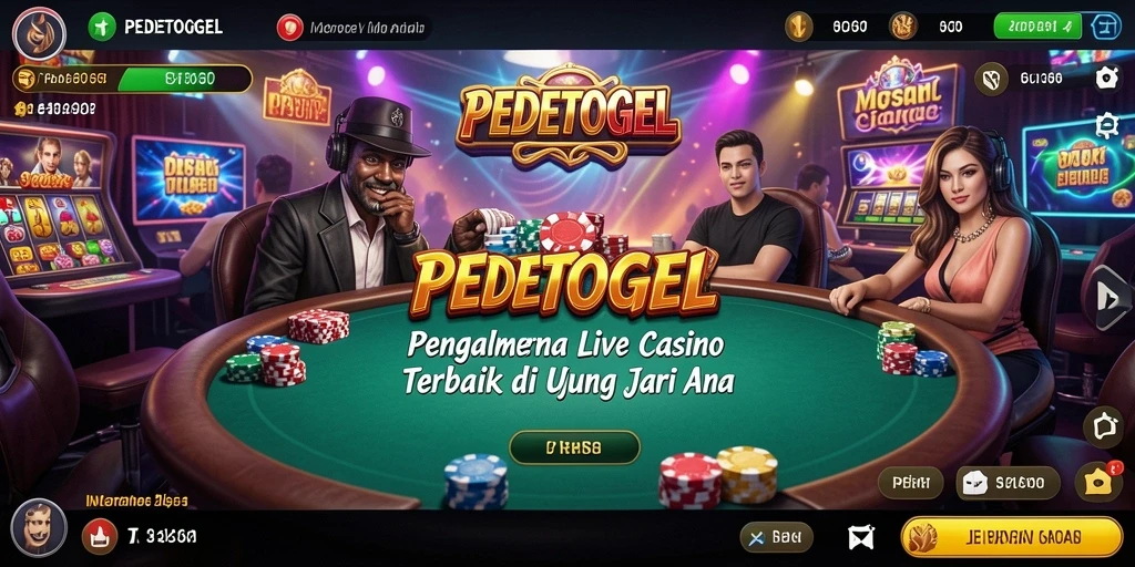 Tampilan gameplay Live Casino di PEDETOGEL yang mengesankan.
