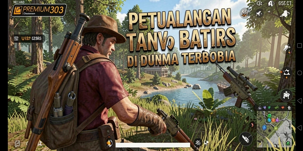 Gameplay PREMIUM303 menampilkan eksplorasi dunia terbuka yang luas dan penuh petualangan.