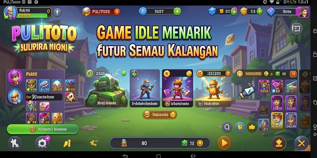 Screenshot gameplay PULITOTO yang menarik dan penuh warna.