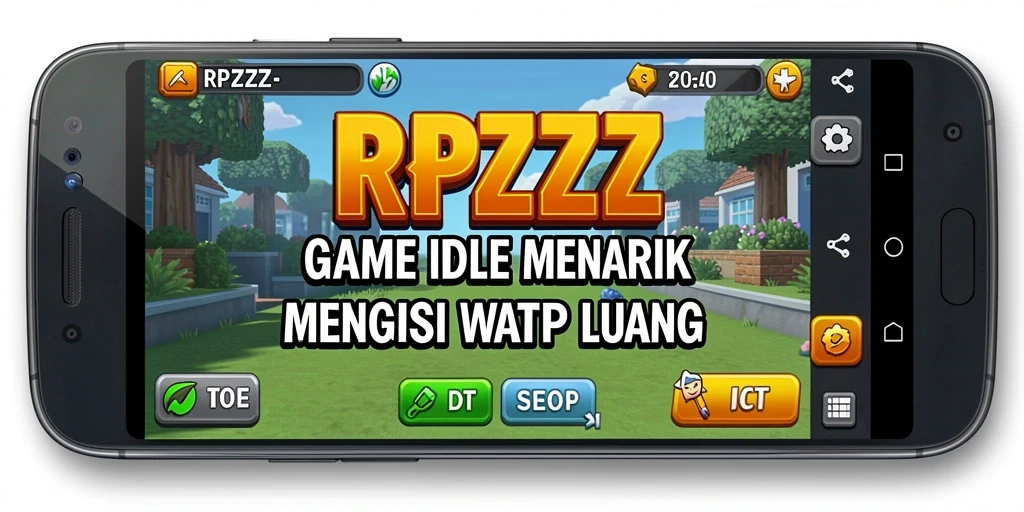 Gambaran menarik dari gameplay RPZZZ menampilkan dunia yang berkembang secara alami.