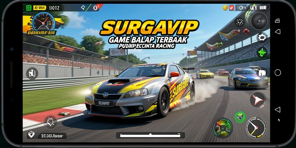 Gameplay Racing SURGAVIP yang menegangkan dan seru.